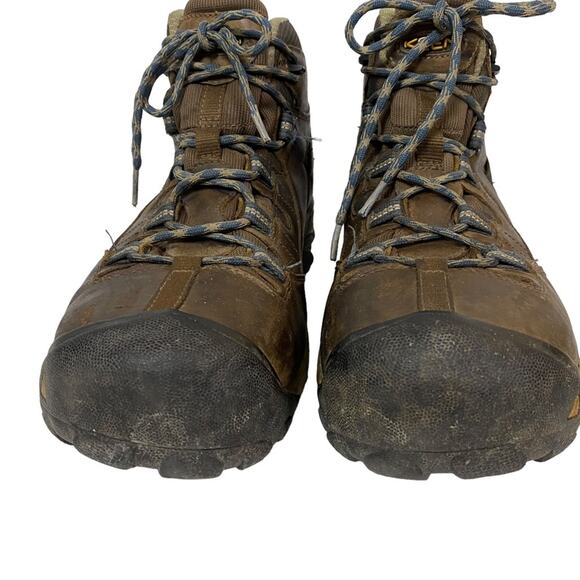 Keen Detroit Brown Leather Waterproof Steel Toe Work Boots Size 13 - Picture 2 of 9